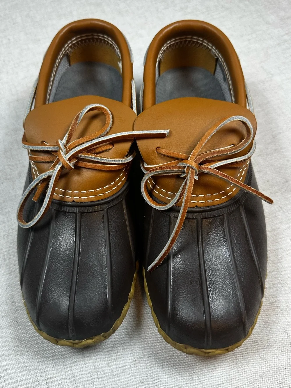 L.L. Bean Two-Tone Brown Boat Shoe Moccasin Size 8/DM